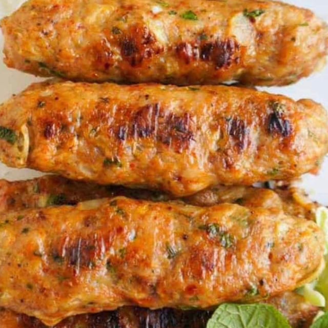 Chicken Seekh Kabab.
