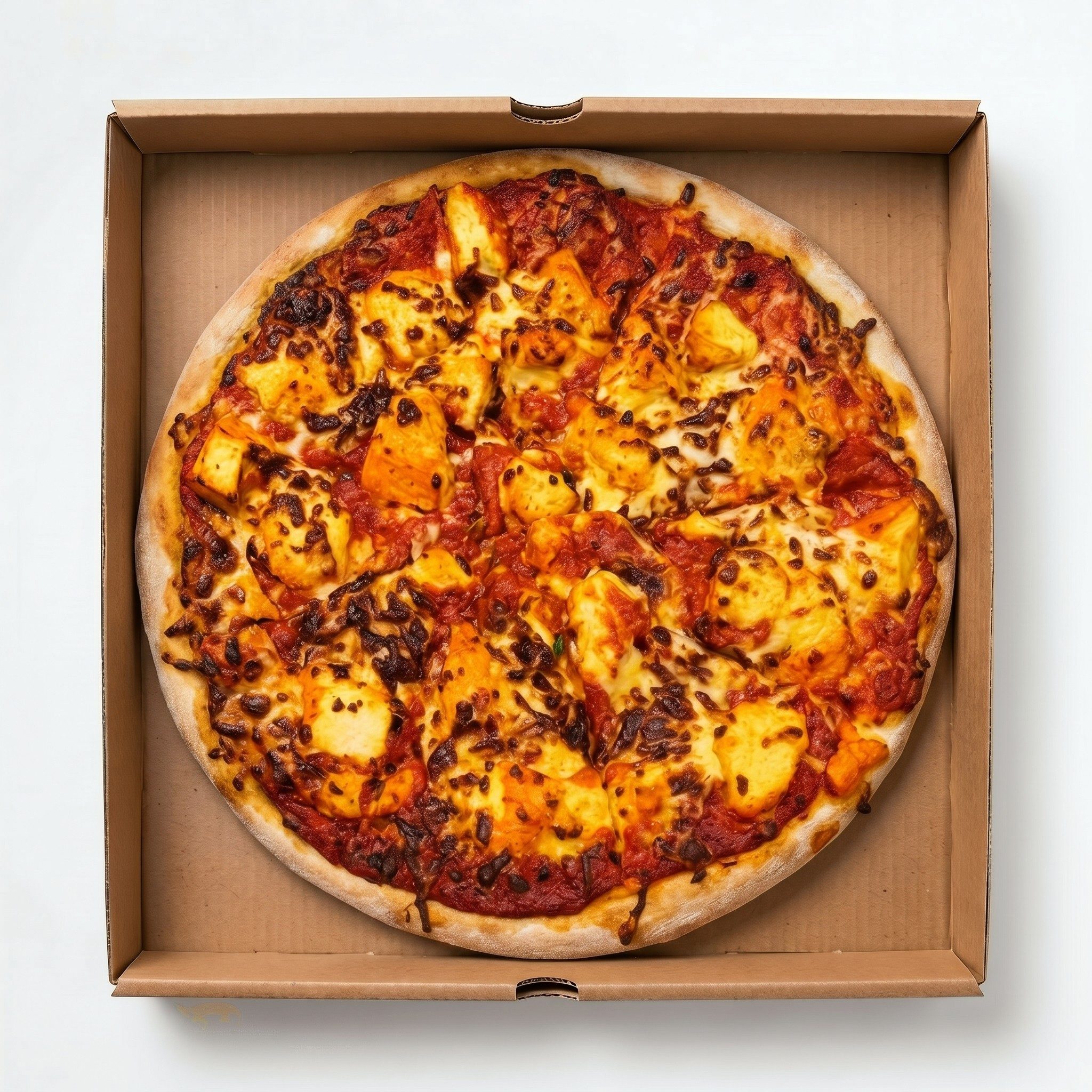 Tandoori Tikka Masala Chicken Pizza.