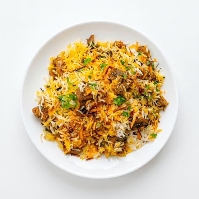 Goat Biryani.