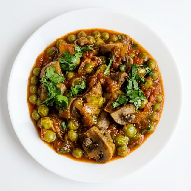(Entree) Mushroom Matar.