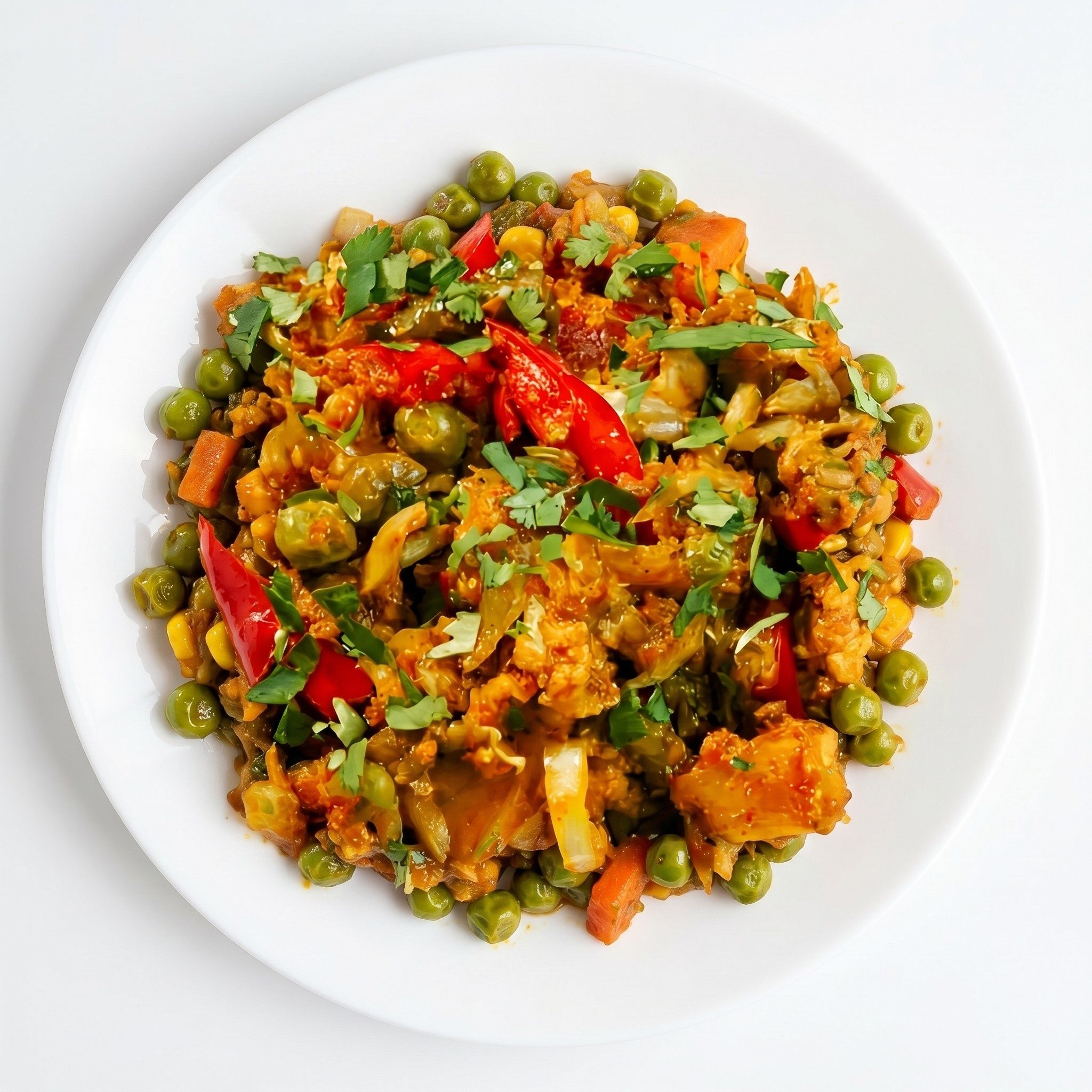 Spicy Vegetable Jalfrezi.