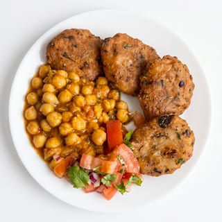 Allo Tikka with Chole
